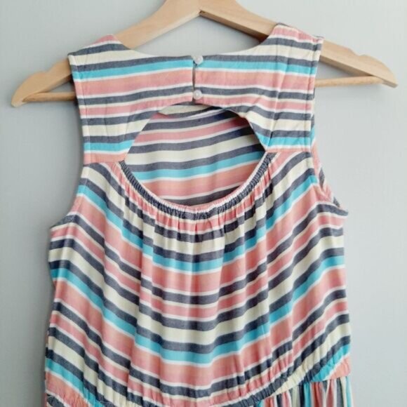 JOE FRESH | Jumpsuit Wide Leg Cropped Bottom Colorful Stripe Romper Kids Sz XL - Picture 9 of 16